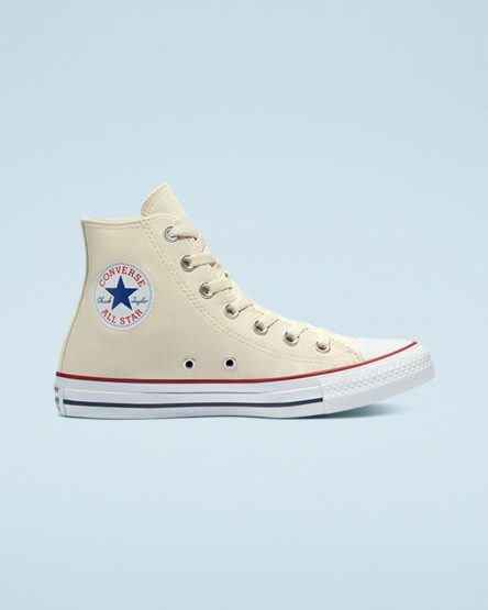 Tenisi Inalti Barbati Converse Chuck Taylor All Star Clasici Bej Albi | RO OQ13PZ087